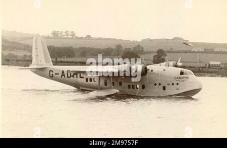 Short S23 Empire Flying Boat, G-ADHL, Canopus. Foto Stock