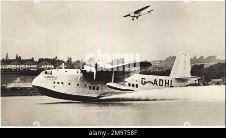 Short S23 Empire Flying Boat, G-ADHL, Canopus. Foto Stock