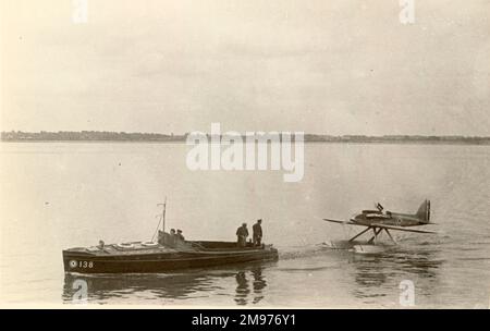 Supermarine S5, N220, a Calshot prima di Venezia nel 1927. Foto Stock