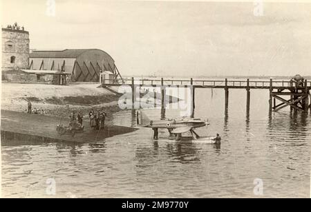 Supermarine S5, N220, a Calshot prima di Venezia nel 1927. Foto Stock