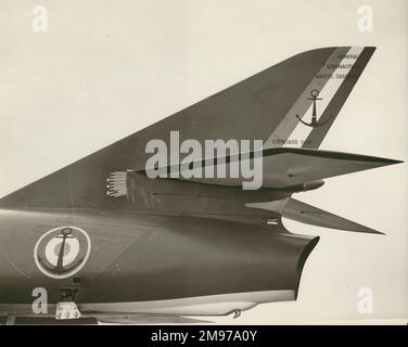 Fusoliera posteriore IVM di Dassault Etendard presso RAE Thurleigh, vicino a Bedfod, 1960. Foto Stock