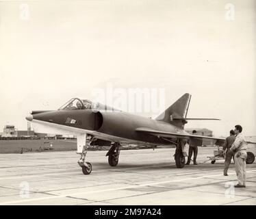 Dassault Etendard IVM presso RAE Thurleigh, vicino a Bedfod, 1960. Foto Stock
