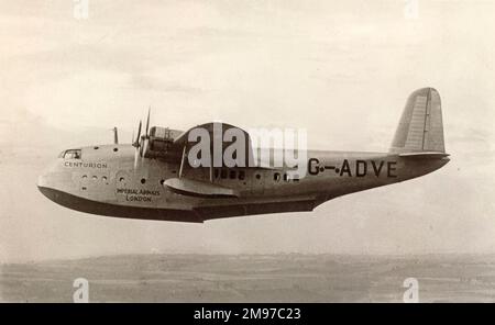 Short S23 Empire Flying Boat, G-ADVE, Centurion. Foto Stock