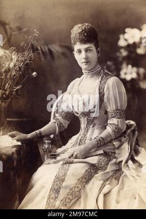 Regina Alexandra (1844-1925), ex principessa Alexandra di Danimarca, consorte di re Edoardo VII Foto Stock