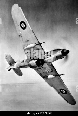 Hawker Hurricane Mk IV - dotati di cannoni anticarro, questi aerei si sono dimostrati estremamente efficaci in Nord Africa. Foto Stock