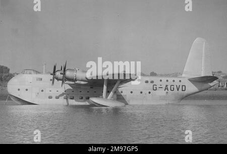 Short S.35 Shetland II Il primo volò il 14 dicembre 1944, solo due costruiti - il primo come successore di Sunderland, il secondo come una barca volante da 70 passeggeri. Foto Stock