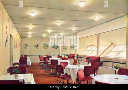 Sala passeggeri Zeppelin LZ 129 Hindenburg. Foto Stock