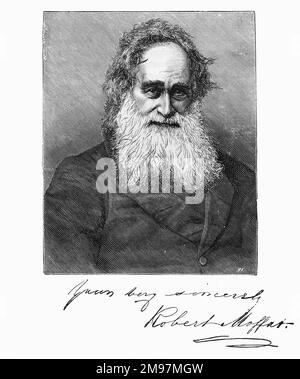 Robert Moffat (1795-1883), missionario congregazionalista scozzese in Africa. Foto Stock