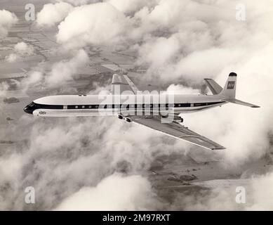 La prima de Havilland DH106 Comet 4B, G-APMA Sir Edmund Halley, di BEA. Foto Stock