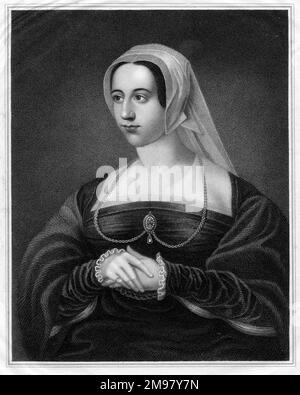 Regina Caterina Parr (1512-1548), sesta moglie del re Enrico VIII Foto Stock