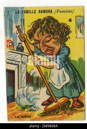 Famiglie felici francesi - la Famille Ramona, Madre, Chimney Sweep. Foto Stock