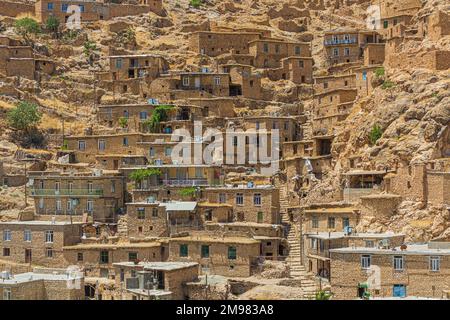 Villaggio di Palangan nella regione di Kurdistan, Iran Foto Stock