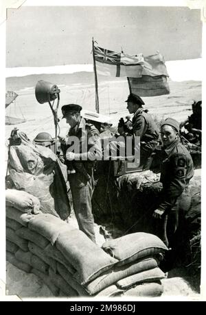 D-Day Normandia, Marina reale vicino Courseulles-sur-Mer, Normandia, Francia, 1944 giugno. Foto Stock