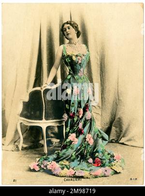 Natalina (Lina) Cavalieri (1874-1944), soprano e attrice lirica italiana. Foto Stock