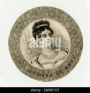 Victoria Maria Louise, Duchessa di Kent (1786-1861), moglie del Duca Edoardo Augusto di Kent e madre della Regina Vittoria. Foto Stock