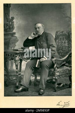 Edmund Hodgson Yates (1831-1894), scrittore e giornalista. Foto Stock