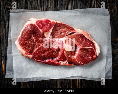 Pezzo di materie carne di agnello Foto Stock