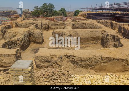 Rovine di Hegmataneh (Ecbatana) a Hamadan, in Iran Foto Stock