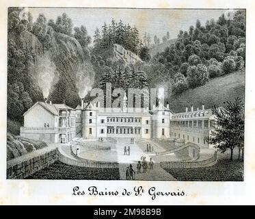 St Gervais Spa (St Gervais les Bains). Foto Stock