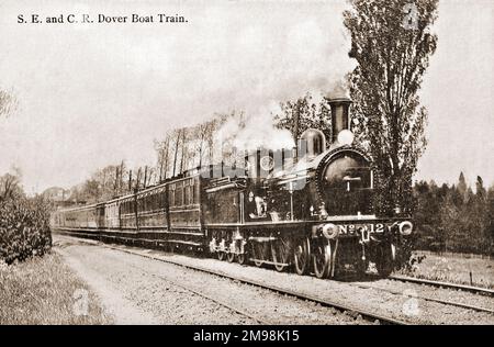 South Eastern e Chatham Railway dover Boat Train. Foto Stock