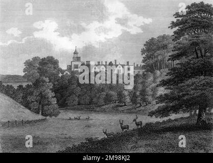 Knole House, vicino Sevenoaks, Kent, una casa di campagna inglese di grado i risalente alla fine del 15th ° secolo. Foto Stock