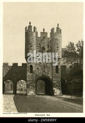 Micklegate Bar, York, Yorkshire. Foto Stock