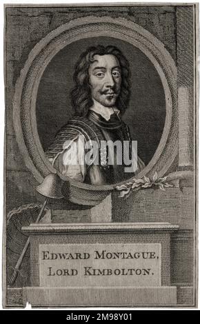 Edward Montagu, 2nd conte di Manchester, Lord Kimbolton (1602-1671), comandante delle forze parlamentari durante la guerra civile inglese. Foto Stock