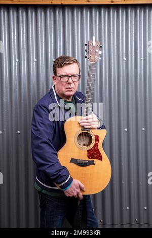 The Proclaimers, fratelli Craig Reid e Charlie Reid, backstage al Goodwood Festival of Speed. Foto Stock