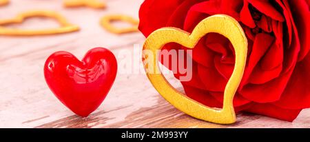 romantica vita morta per san valentino Foto Stock