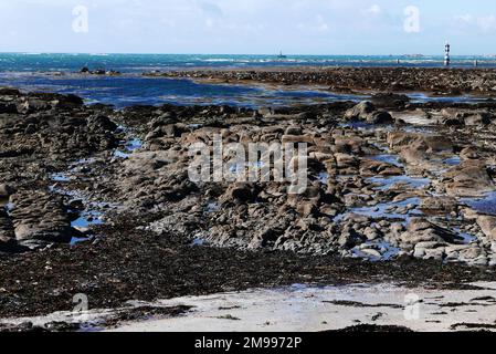 Pointe de Penmarch, Finistere, Bretagne, Francia, Europa Foto Stock