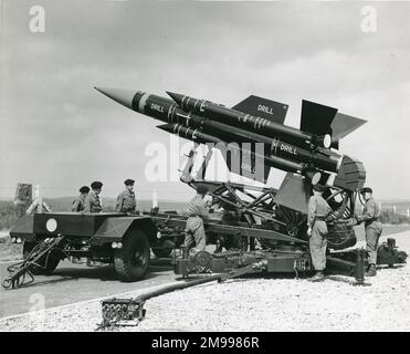 English Electric Thunderbird trapano guidato da superficie ad aria. Foto Stock