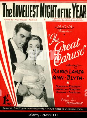 MARIO LANZA ANN BLYTH Il grande Caruso 1951 Foto stock Alamy