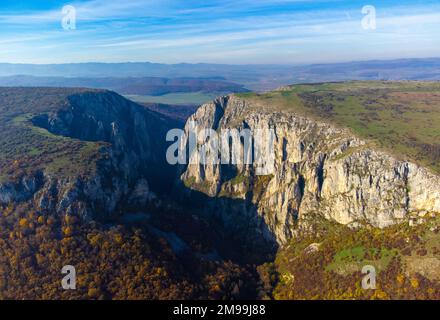 Paesaggio delle gole di Turda - Romania, canyon Foto Stock