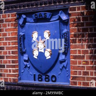 Reading, Berkshire - Old Gasworks segno. Foto Stock