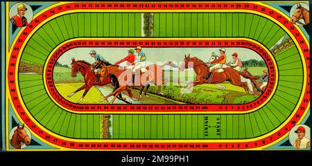 Steeple Chase, gioco da tavolo da corse ippiche. Foto Stock