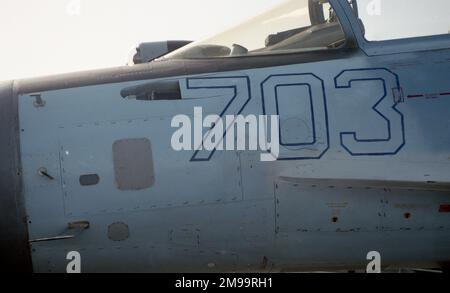 Farnborough 92 - Sukhoi su-35 'Blue 703' Foto Stock