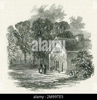 Summerhouse a Cote de Grace, Honfleur, in cui re Luigi Filippo e la regina Marie-Amelie sono stati nascosti nel marzo 1848. Foto Stock