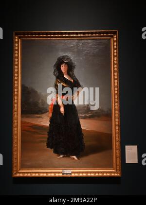 La Royal Academy of Arts presenta la Spagna e il mondo ispanico. Dai capolavori di Goya e Velázquez agli oggetti scintillanti dell'America Latina, Esplora l'arte e la cultura del mondo ispanico in questa mostra storica. Scopri la ricca storia dell'arte e della cultura spagnola e ispanica dal mondo antico ai primi del 20th° secolo attraverso oltre 150 affascinanti opere: Da capolavori di El Greco, Zurbarán, Velázquez e Goya a sculture, dipinti, tessuti di seta, ceramiche, lustre, argenteria, gioielli preziosi, mappe, disegni, manoscritti illuminati e stupendi laccerie decorative . Foto Stock