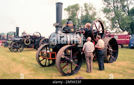 Costruttore: John Fowler & Co. Di Leeds. Tipo: Aratura numero motore: 4223 costruzione: 1882 registrazione: AC 9061 cilindri: Singola NHP: 8 Nome: Aethelflaed Foto Stock