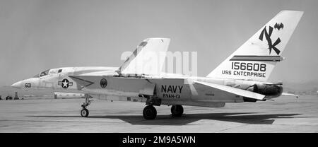 United States Navy - North American RA-5C Vigilante 156608 NK601 RVAH-13 (RVAH - heavy Aircraft Reconnaissance squadron) nei primi anni '1970s Foto Stock