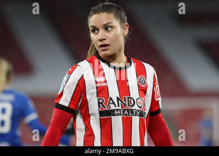 Sheffield, Regno Unito. 16th Jan, 2023. Sheffield, Inghilterra, 15th 2023 gennaio Alethea Paul 10 durante Sheffield United contro Birmingham City a Bramall Lane, Sheffield. (Sean Chandler/SPP) Credit: SPP Sport Press Photo. /Alamy Live News Foto Stock