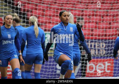 Sheffield, Regno Unito. 16th Jan, 2023. Sheffield, Inghilterra, gennaio 15th 2023 Siobhan Wilson 14 durante il riscaldamento prima di Sheffield United contro Birmingham City a Bramall Lane, Sheffield. (Sean Chandler/SPP) Credit: SPP Sport Press Photo. /Alamy Live News Foto Stock