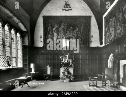 Ightham Mote, Kent - la Grande Sala Foto Stock