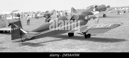 Druine D.31 turbolento G-ASFX (msn PFA 513) Foto Stock