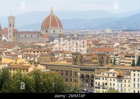 Veduta aerea di Firenze. Foto Stock
