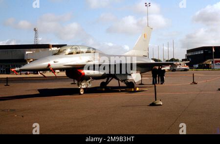 Force Aerienne Belge - General Dynamics F-16BM Fighting Falcon FB07 (msn 6J-7). (Force Aerienne Belge - forza aerea belga). Foto Stock