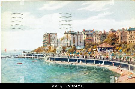 Weston Super Mare, Madeira Cove dal mare Foto Stock