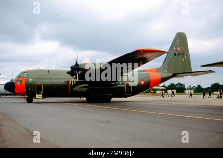 Flyvevabnet - Lockheed C-130H Hercules B-678 (msn 382-4572), di Esk 721. (Flyvevabnet - Royal Danish Air Force). Foto Stock