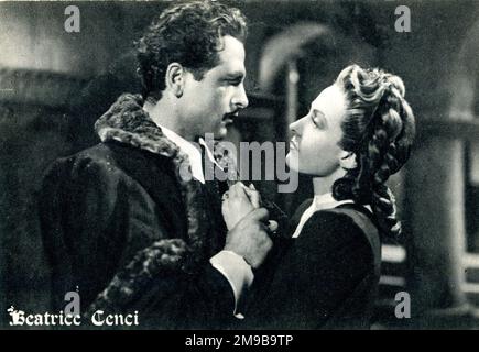 Scena cinematografica di Beatrice Cenci, con Carola Hohn Foto Stock