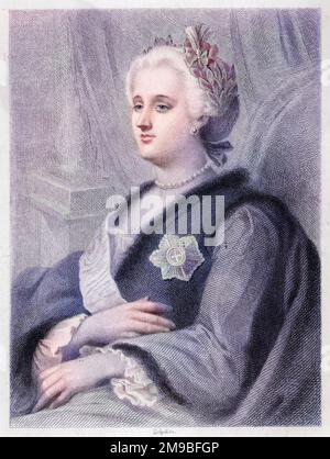 Caterina la Grande (1729 - 1796), Imperatrice di Russia, 1762-96. Foto Stock